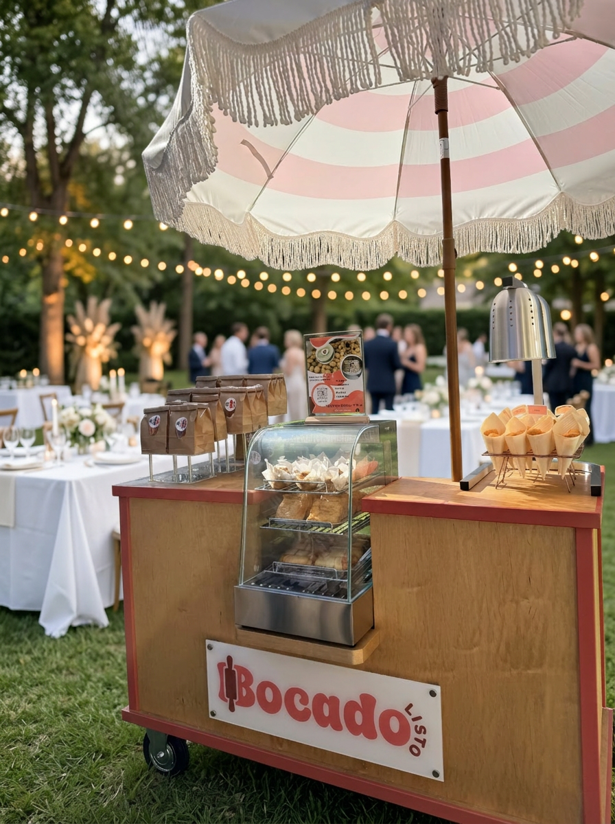 Bocado Listo mobile cart at an outdoor event